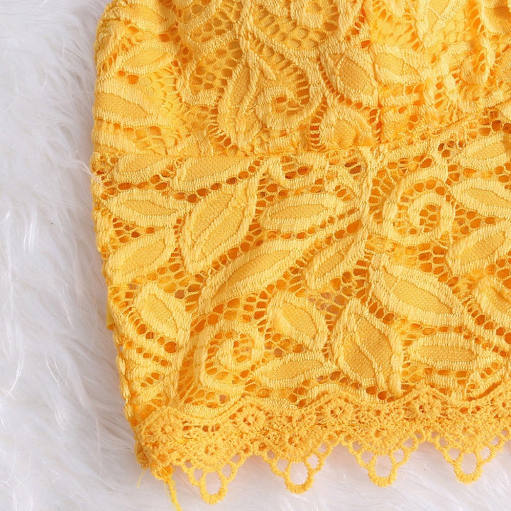 Matilda | Mesh sleeveless crop top with v-neck for women