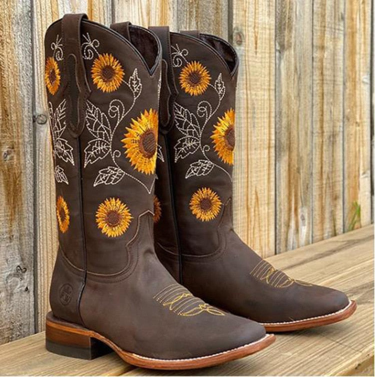 Sutton | Women's floral embroidered western boots