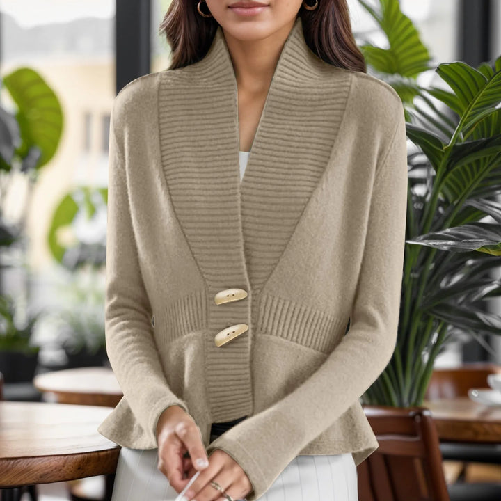 Kathryn | Women’s scandinavian-style v-neck button cardigan