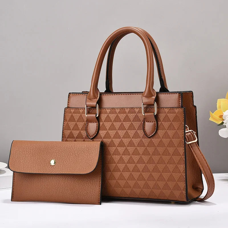 Juniper | Women’s embossed handbag set with matching wallet