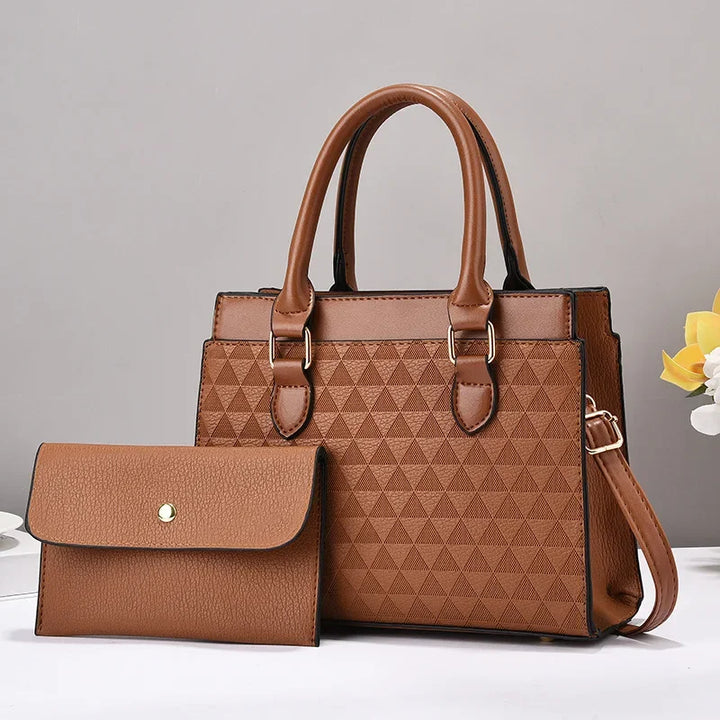 Juniper | Women’s embossed handbag set with matching wallet