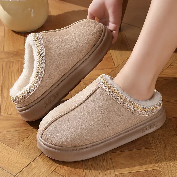 Kailise | Women’s fluffy platform slippers for cosy indoor comfort