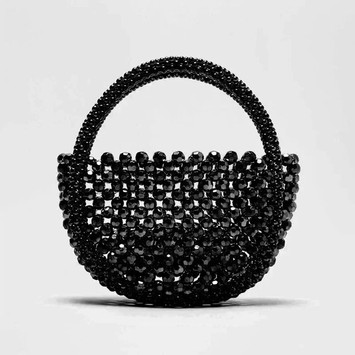 Lilliana | Women’s beaded handbag with sculptural silhouette and rounded handle