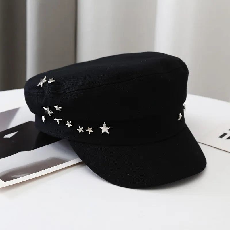 Brenda | Women’s cadet cap with star embellishments