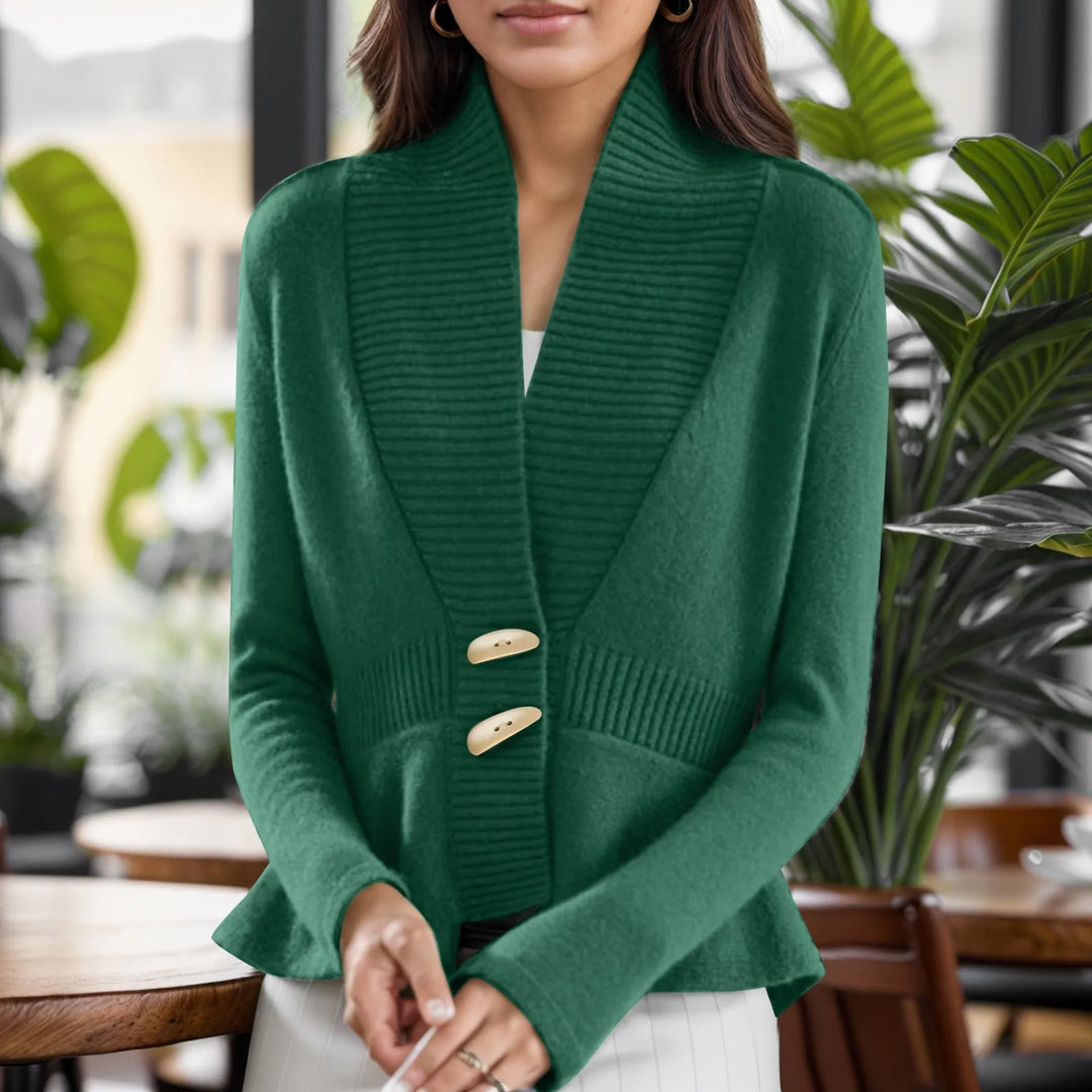 Kathryn | Women’s scandinavian-style v-neck button cardigan