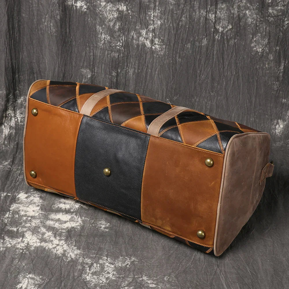 Piper | Women's vintage leather duffle bag