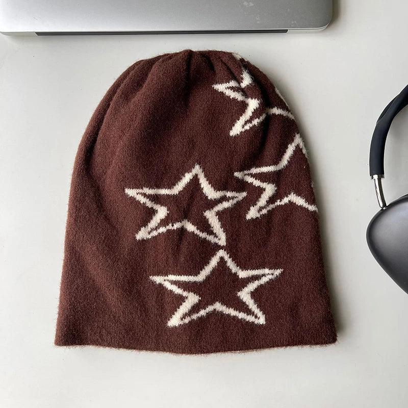 Sai | Women’s beanie hat with bold star pattern