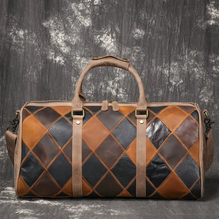 Piper | Women's vintage leather duffle bag