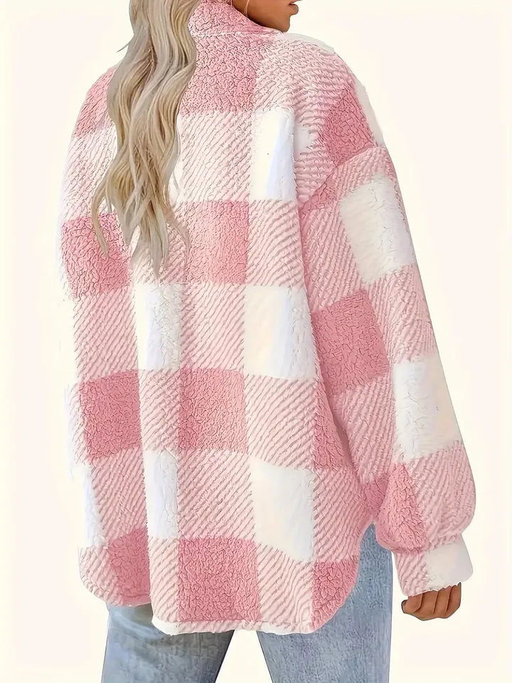 Zandra | Women’s plaid fleece jacket