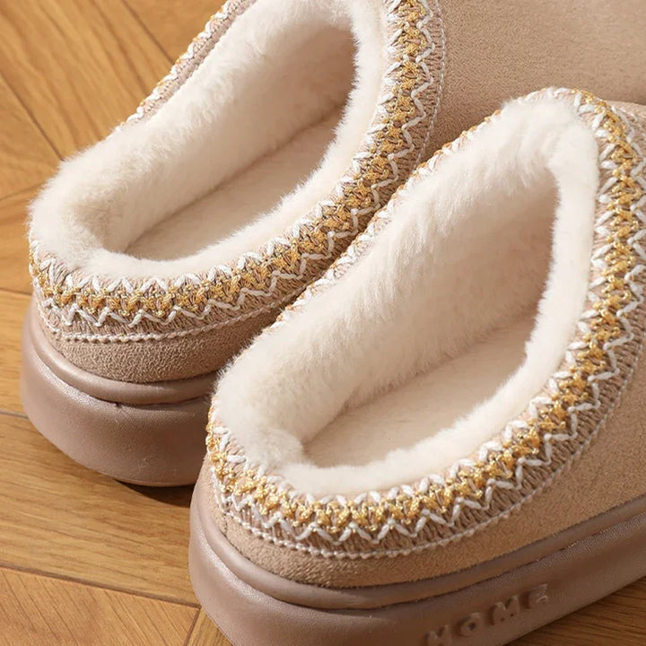 Kailise | Women’s fluffy platform slippers for cosy indoor comfort