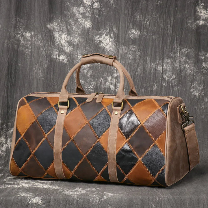 Piper | Women's vintage leather duffle bag