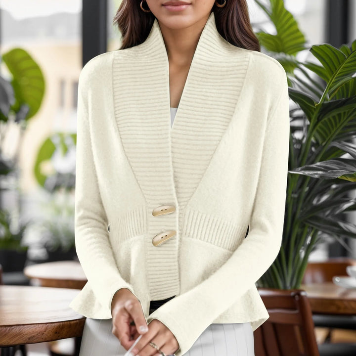 Kathryn | Women’s scandinavian-style v-neck button cardigan