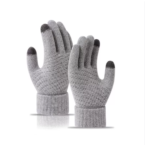 Arlith | Women’s knit gloves with textured pattern and contrast fingertip detailing