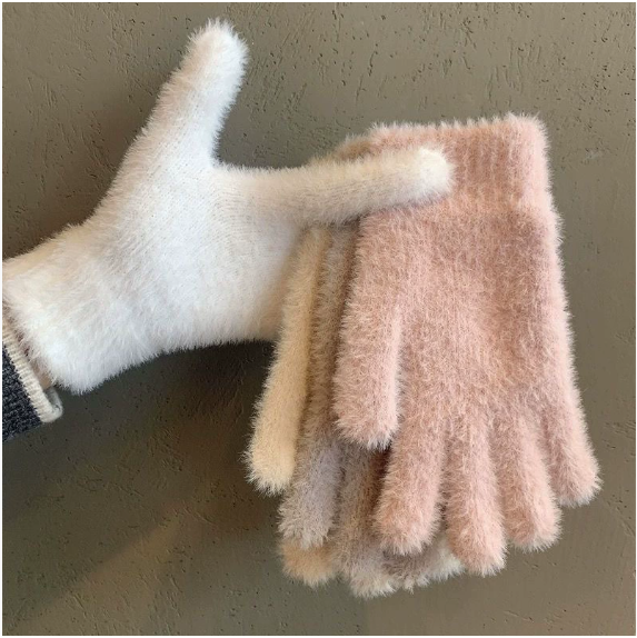 Rixa | Women’s soft knit winter gloves with a smooth, plush finish