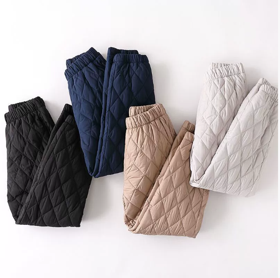 Havil | Women’s quilted winter pants with a relaxed tapered silhouette