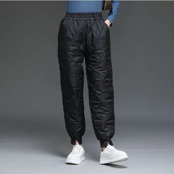 Havil | Women’s quilted winter pants with a relaxed tapered silhouette