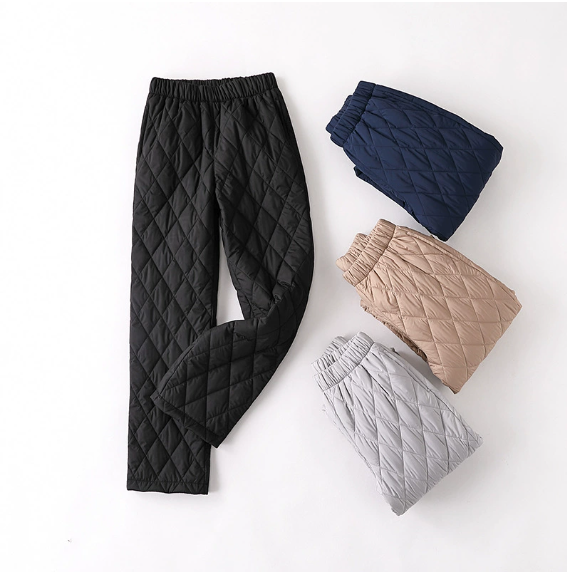 Rilya | Women’s quilted winter jogger pants with a softly structured silhouette