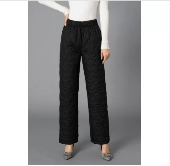 Rilya | Women’s quilted winter jogger pants with a softly structured silhouette