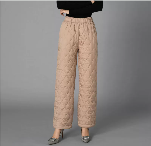 Rilya | Women’s quilted winter jogger pants with a softly structured silhouette
