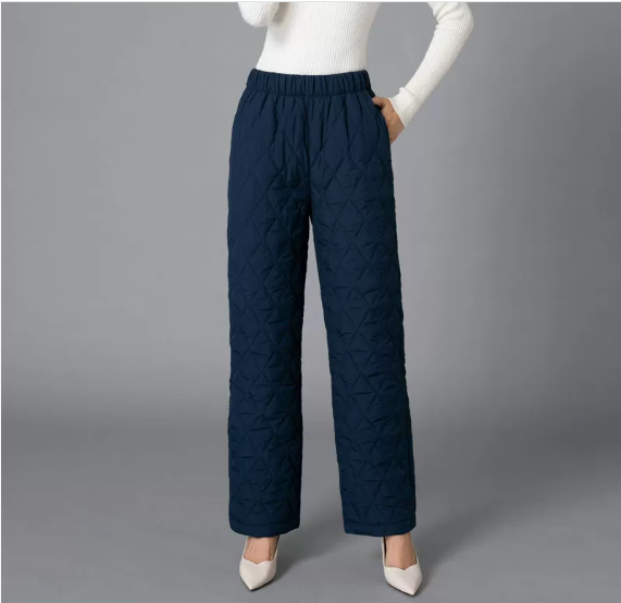 Rilya | Women’s quilted winter jogger pants with a softly structured silhouette