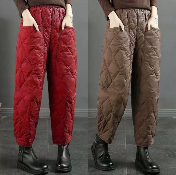 Fawnie | Women’s quilted winter pants with a relaxed straight-leg silhouette