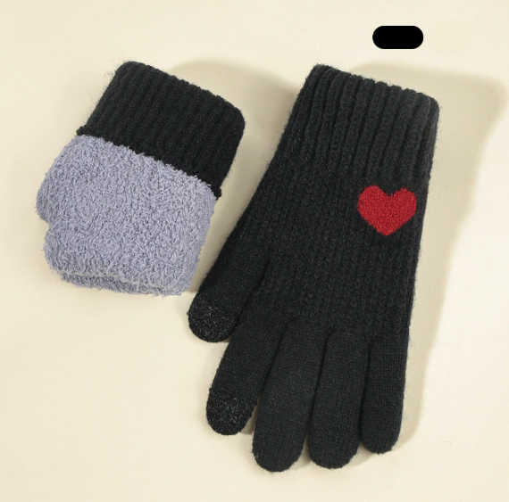 Zaydena | Women’s knit gloves with a soft textured finish