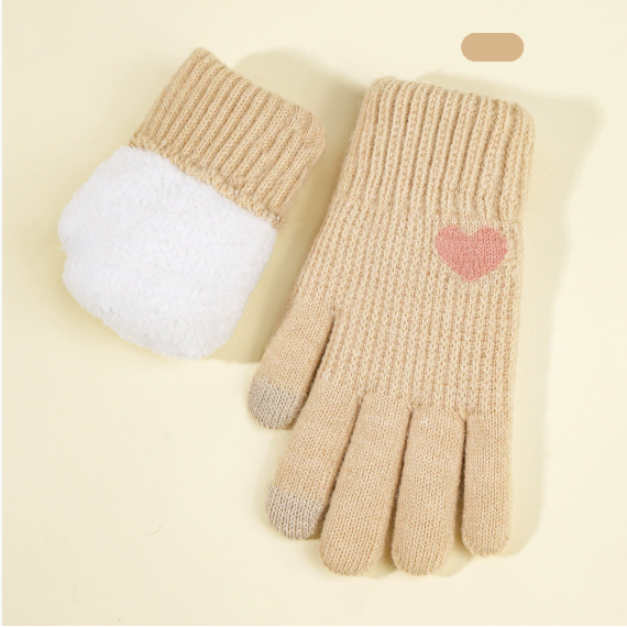 Zaydena | Women’s knit gloves with a soft textured finish