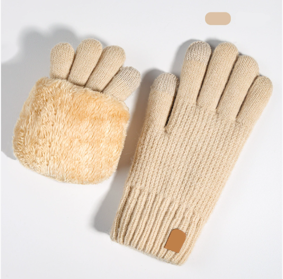 Zaydena | Women’s knit gloves with a soft textured finish