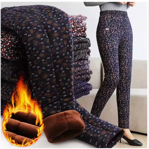 Corenna | Women’s cotton blend mid-waist pants with a soft insulated seasonal structure