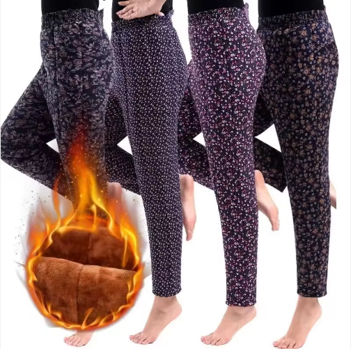 Corenna | Women’s cotton blend mid-waist pants with a soft insulated seasonal structure