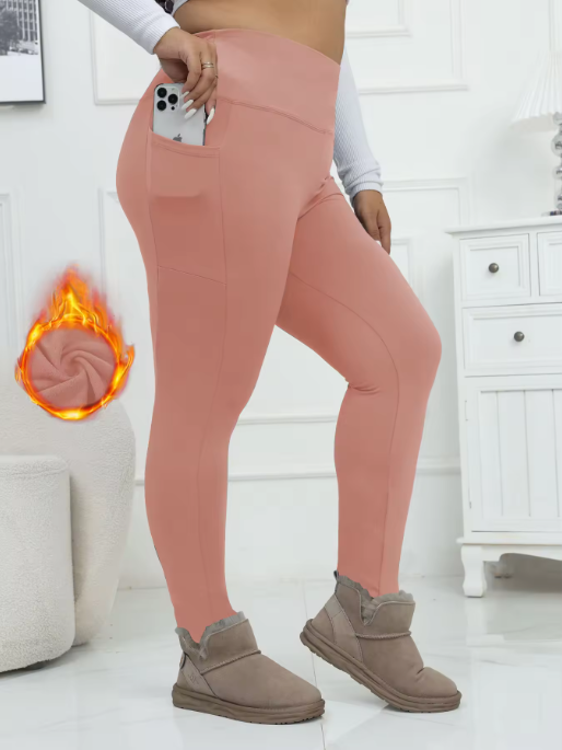 Kessara | Women’s high-waist fleece leggings with a relaxed full-length seasonal structure