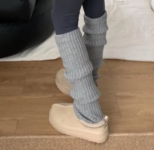 Brellen | Women’s thick knit knee-high leg warmers with a soft seasonal profile