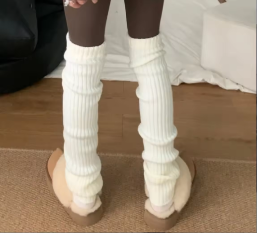 Brellen | Women’s thick knit knee-high leg warmers with a soft seasonal profile