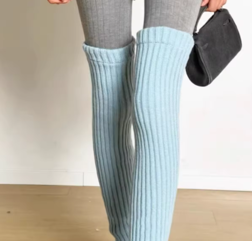 Brellen | Women’s thick knit knee-high leg warmers with a soft seasonal profile