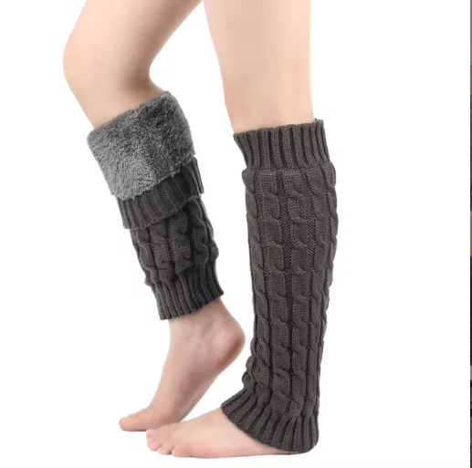 Vinnae | Women’s super-thick fleece lined rib-knit leg warmers with extended seasonal coverage