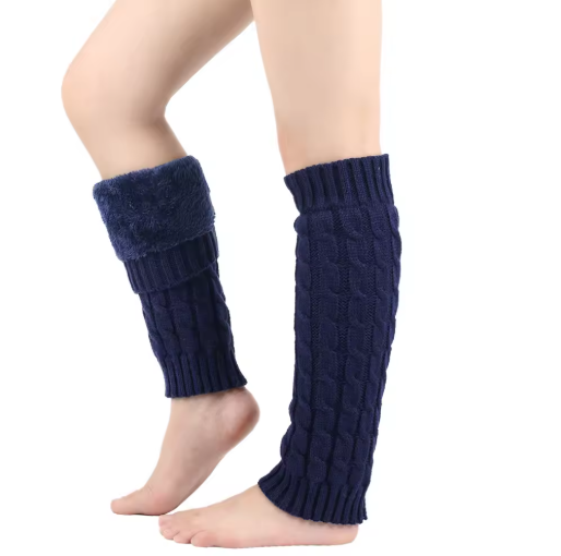 Vinnae | Women’s super-thick fleece lined rib-knit leg warmers with extended seasonal coverage