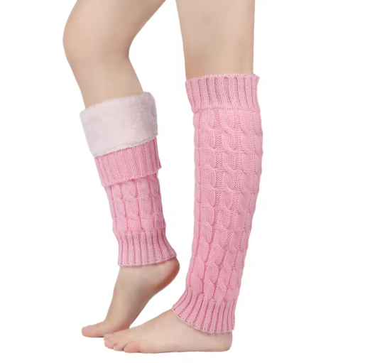 Vinnae | Women’s super-thick fleece lined rib-knit leg warmers with extended seasonal coverage