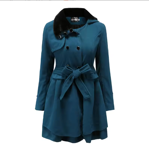 Brenael | Women’s long winter coat with a smooth seasonal structure