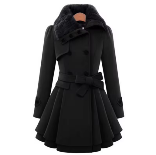 Brenael | Women’s long winter coat with a smooth seasonal structure