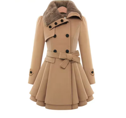 Brenael | Women’s long winter coat with a smooth seasonal structure