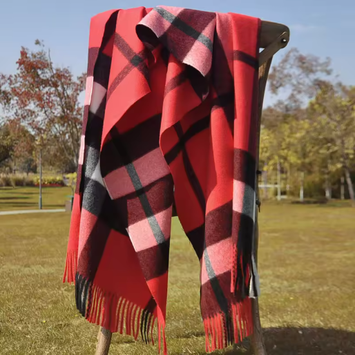 Joryss | Women’s double-sided winter scarf with a thick, soft viscose blend