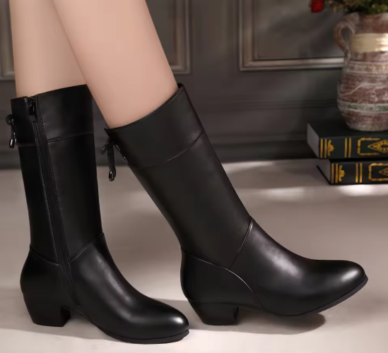 Kelyra | Women’s luxury flat winter boots with a refined cold-season profile