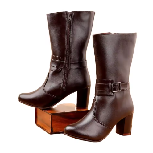Solira | Women’s high-ankle zipper boots with a structured seasonal profile