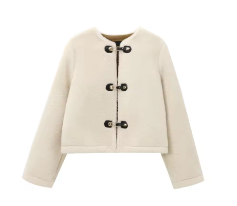 Halire | Women’s cropped faux fur coat with a soft, warm seasonal profile