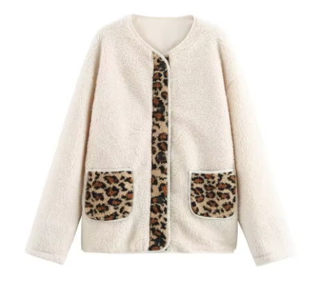 Tavine | Women’s lamb-fur spliced jacket with a clean, structured winter profile