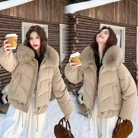 Talisse | Women’s geometric quilted winter jacket with a warm hooded profile