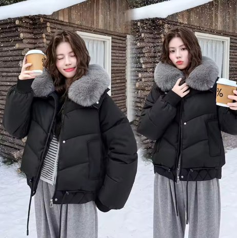 Talisse | Women’s geometric quilted winter jacket with a warm hooded profile