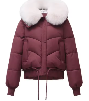 Talisse | Women’s geometric quilted winter jacket with a warm hooded profile