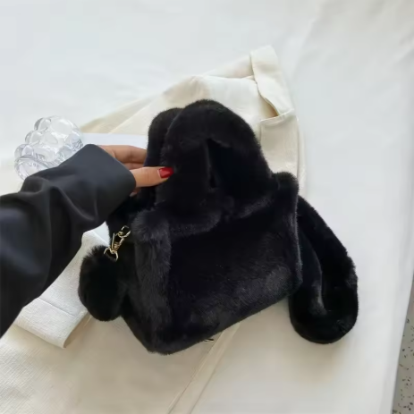 Jorinae | Women’s soft faux fur shoulder bag with a plush seasonal profile