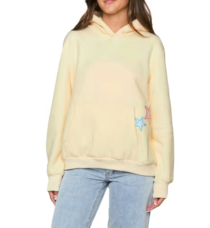 Selira | Women’s oversized star-embroidered hoodie with a relaxed preppy streetwear profile